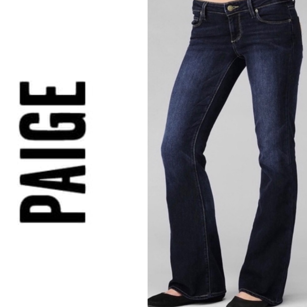 👖Paige Laurel Canyon Bootcut Dark Wash Jeans